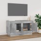 vidaXL Έπιπλο Τηλεόρασης Γκρι Σκυρ. 80x35x45 εκ. Επεξ. Ξύλο