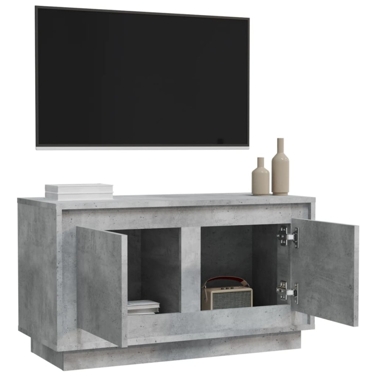 vidaXL Έπιπλο Τηλεόρασης Γκρι Σκυρ. 80x35x45 εκ. Επεξ. Ξύλο