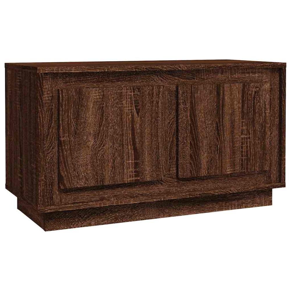 vidaXL Έπιπλο Τηλεόρασης Καφέ Δρυς 80x35x45 εκ. Επεξεργασμένο Ξύλο