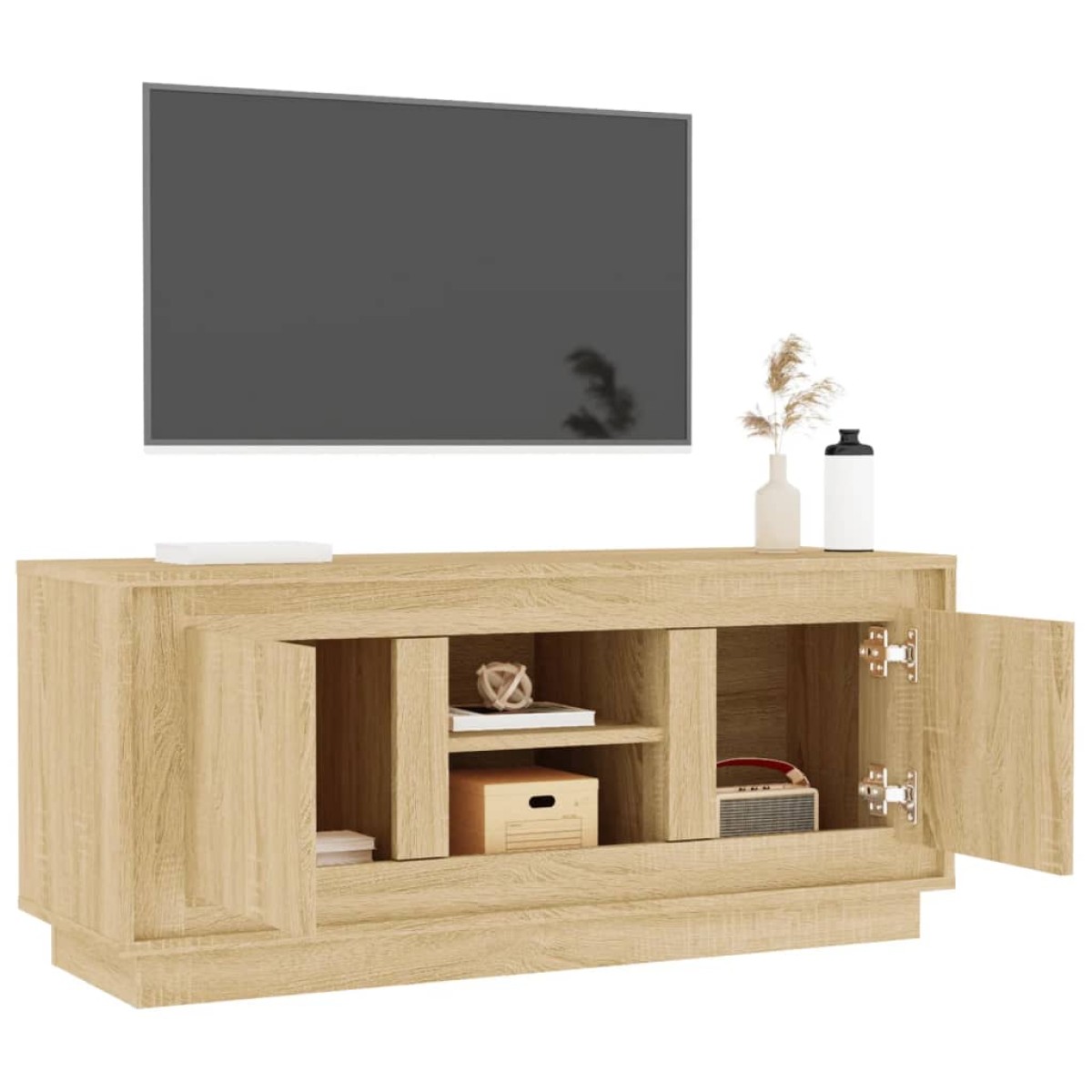 vidaXL Έπιπλο Τηλεόρασης Sonoma Δρυς 102 x 35 x 45 εκ. Επεξεργ. Ξύλο