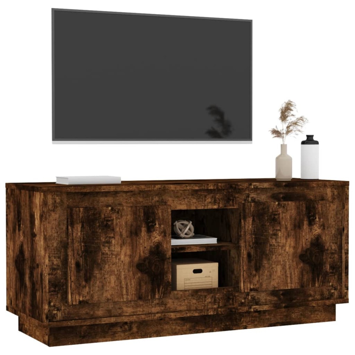 vidaXL Έπιπλο Τηλεόρασης Καπνιστή Δρυς 102x35x45 εκ. Επεξ. Ξύλο