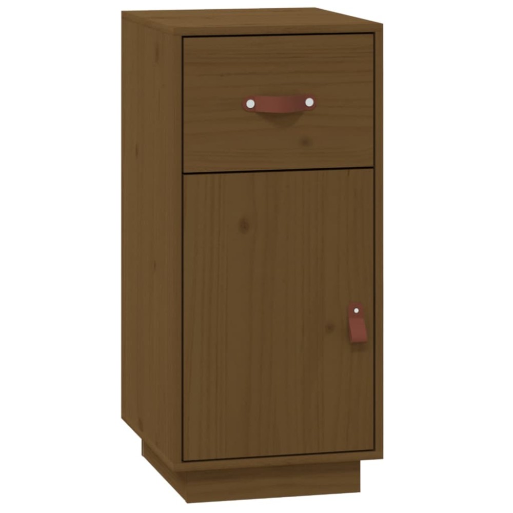 vidaXL Μπουφές Καφέ Μελί 34x40x75 εκ. από Μασίφ Ξύλο Πεύκου