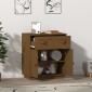 vidaXL Ντουλάπι Καφέ Μελί 65,5 x 40 x 75 εκ. από Μασίφ Ξύλο Πεύκου