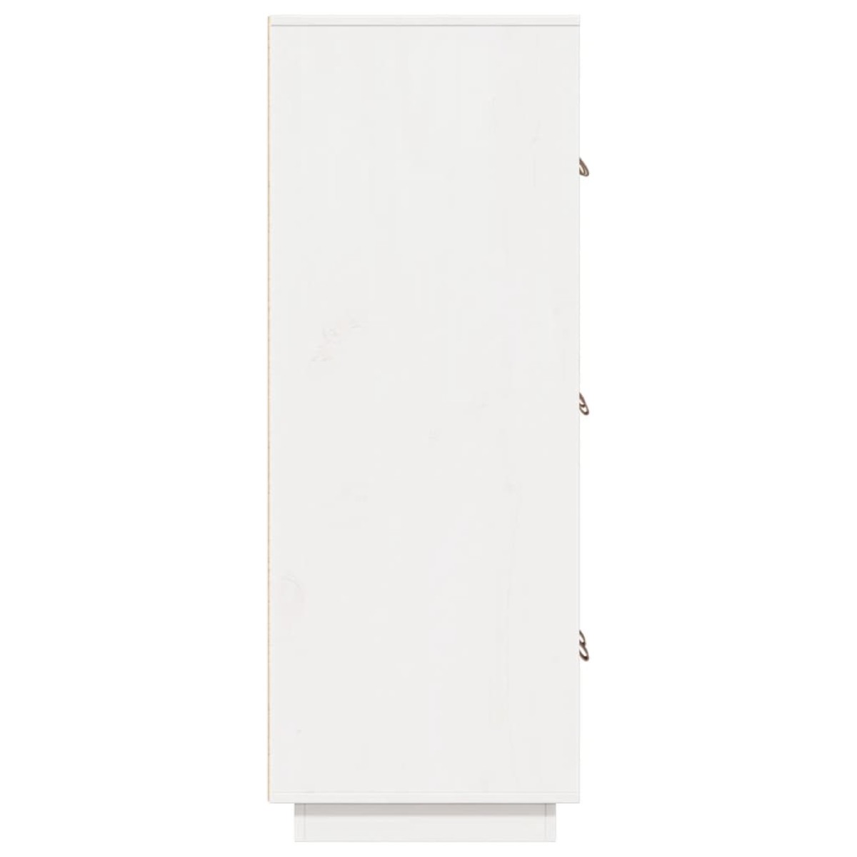 vidaXL Ντουλάπι Ψηλό Λευκό 67 x 40 x 108,5 εκ. από Μασίφ Ξύλο Πεύκου