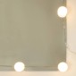 vidaXL Έπιπλο Καθρέπτη με LED Καφέ Δρυς 60x31,5x62 εκ.