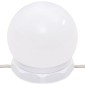 vidaXL Έπιπλο Καθρέπτη με LED Καφέ Δρυς 90x31,5x62 εκ.