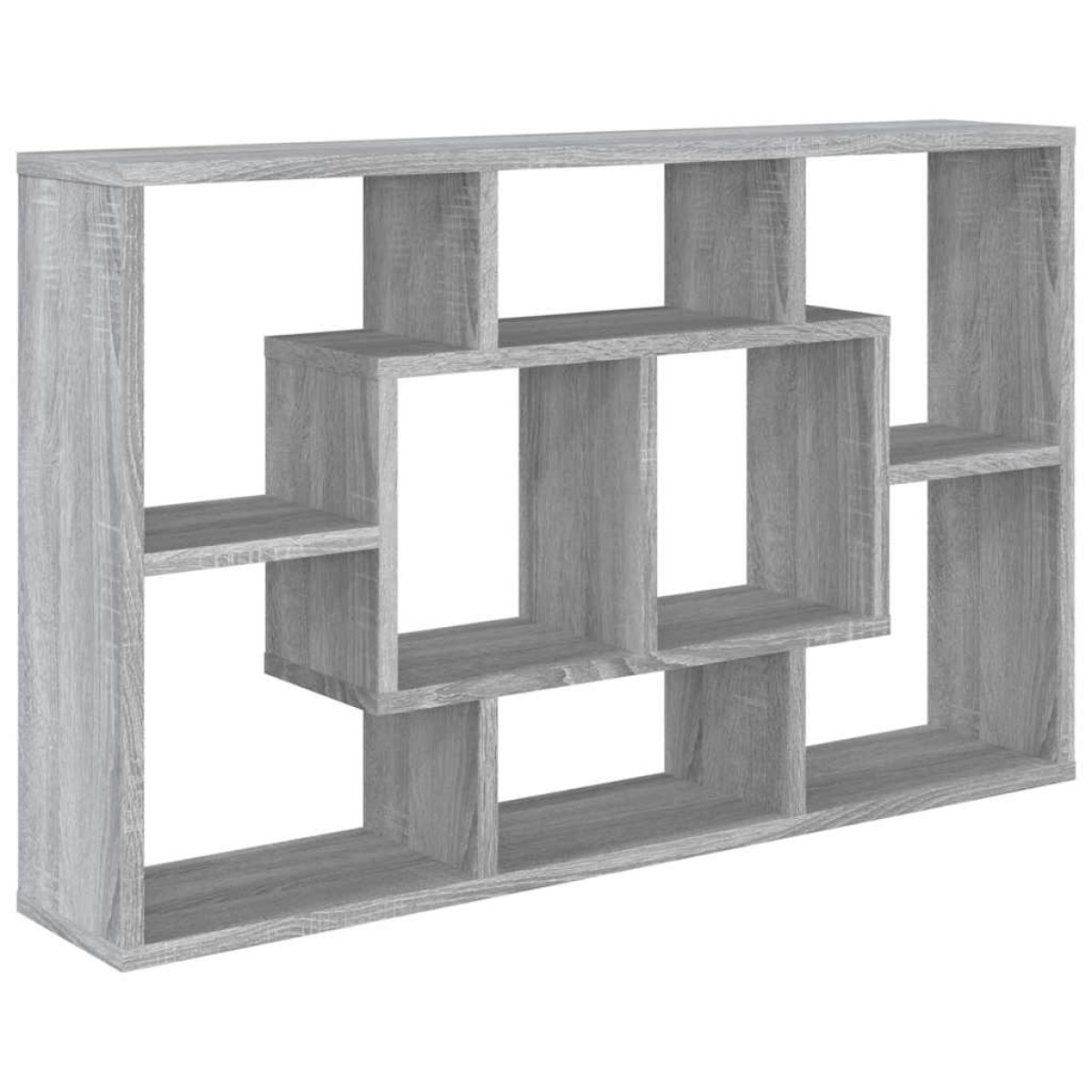 vidaXL Ραφιέρα Τοίχου Γκρι Sonoma 85x16x52,5 εκ. Επεξεργασμένο Ξύλο