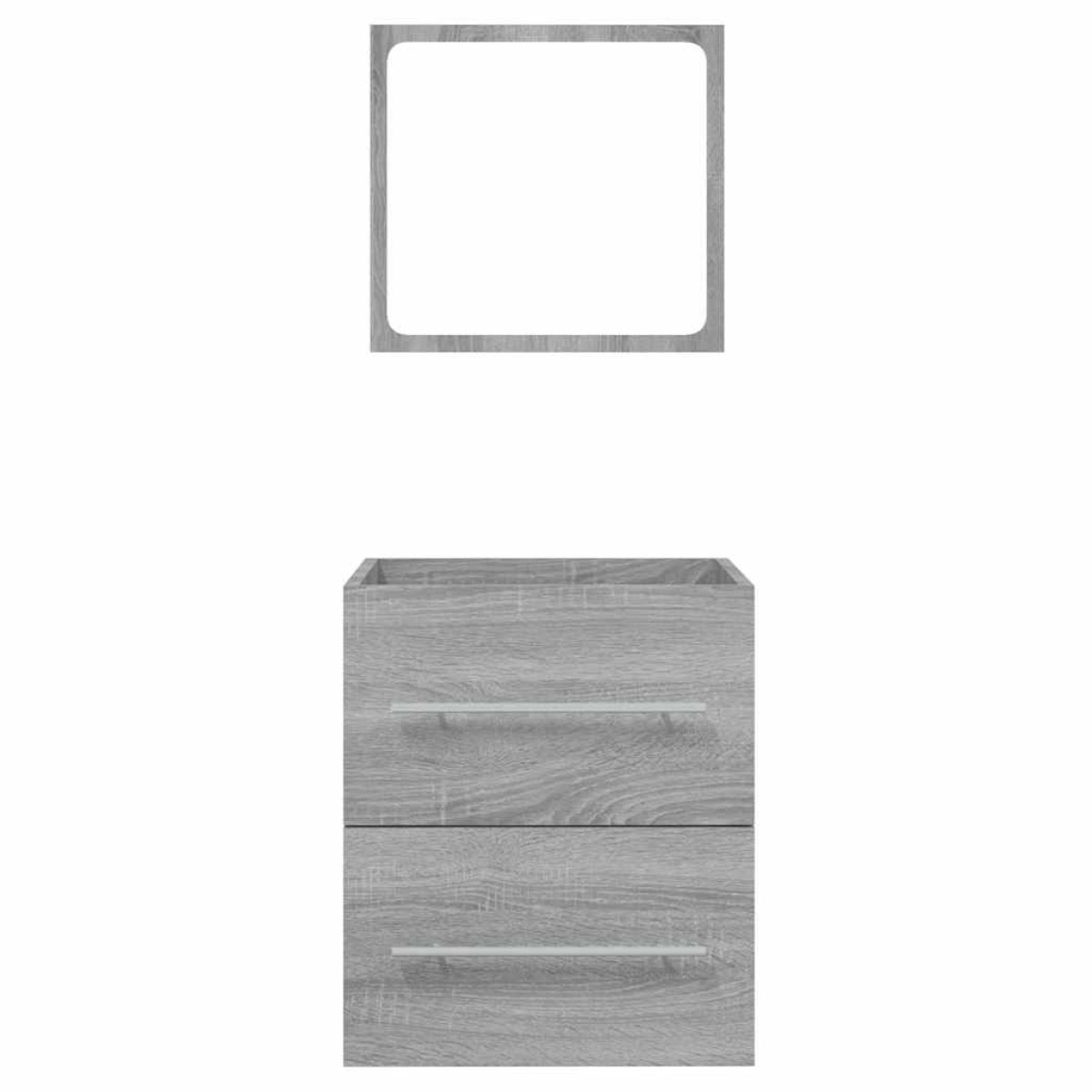 vidaXL Ντουλάπι Μπάνιου με Καθρέφτη Γκρι Sonoma 41x38,5x48 εκ.