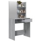 vidaXL Μπουντουάρ με Καθρέφτη Γκρι Sonoma 74,5x40x141 εκ.