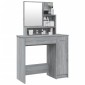vidaXL Μπουντουάρ με Καθρέφτη Γκρι Sonoma 86,5x35x136 εκ.