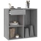 vidaXL Ντουλάπι Καλλυντικών Γκρι Sonoma 80x40x75 εκ. από Επεξεργ. ξύλο