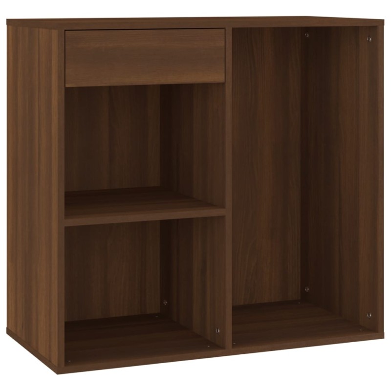 808840 vidaXL Ντουλάπι Καλλυντικών Καφέ Δρυς 80x40x75 εκ. Επεξ. ξύλο