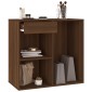 808840 vidaXL Ντουλάπι Καλλυντικών Καφέ Δρυς 80x40x75 εκ. Επεξ. ξύλο