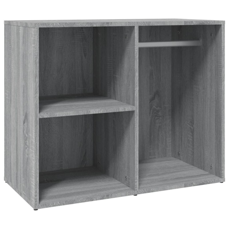vidaXL Ντουλάπι Γυαλιστερό Γκρι Sonoma 80x40x65 εκ. Επεξεργασμένο Ξύλο