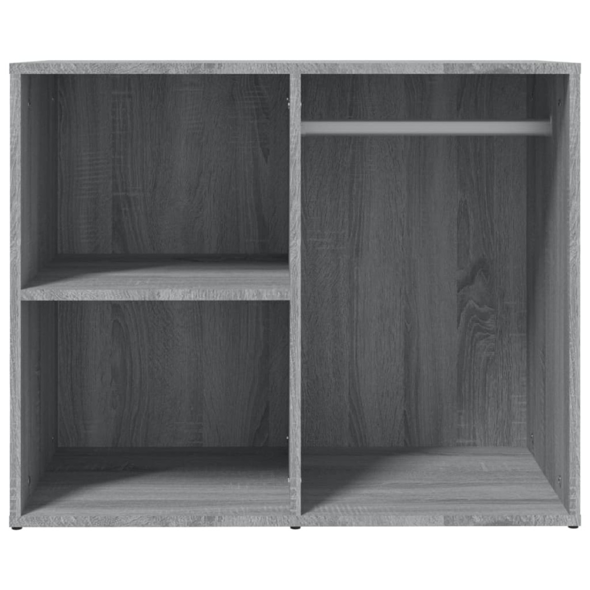 vidaXL Ντουλάπι Γυαλιστερό Γκρι Sonoma 80x40x65 εκ. Επεξεργασμένο Ξύλο