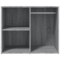 vidaXL Ντουλάπι Γυαλιστερό Γκρι Sonoma 80x40x65 εκ. Επεξεργασμένο Ξύλο