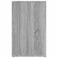 vidaXL Ντουλάπι Γυαλιστερό Γκρι Sonoma 80x40x65 εκ. Επεξεργασμένο Ξύλο