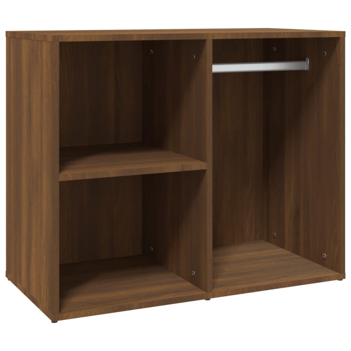 vidaXL Ντουλάπι Γυαλιστερό Καφέ Δρυς 80x40x65 εκ. Επεξεργασμένο Ξύλο
