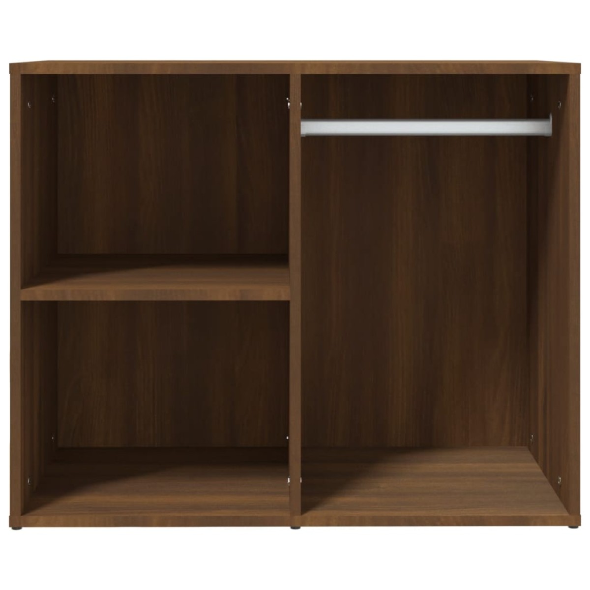 vidaXL Ντουλάπι Γυαλιστερό Καφέ Δρυς 80x40x65 εκ. Επεξεργασμένο Ξύλο