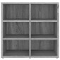 vidaXL Παπουτσοθήκη Γκρι Sonoma 52,5 x 30 x 50 εκ.