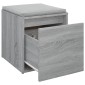 vidaXL Κουτί με Συρτάρι Γκρι Sonoma 40,5x40x40 εκ. Επεξεργασμένο Ξύλο