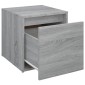 vidaXL Κουτί με Συρτάρι Γκρι Sonoma 40,5x40x40 εκ. Επεξεργασμένο Ξύλο