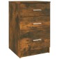 vidaXL Κομοδίνο Καπνιστή Δρυς 40 x 40 x 63 εκ. από Επεξεργασμένο Ξύλο