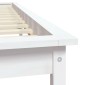 vidaXL Πλαίσιο Κρεβατιού Weiß 140 x 190 εκ. από Μασίφ Ξύλο Πεύκου