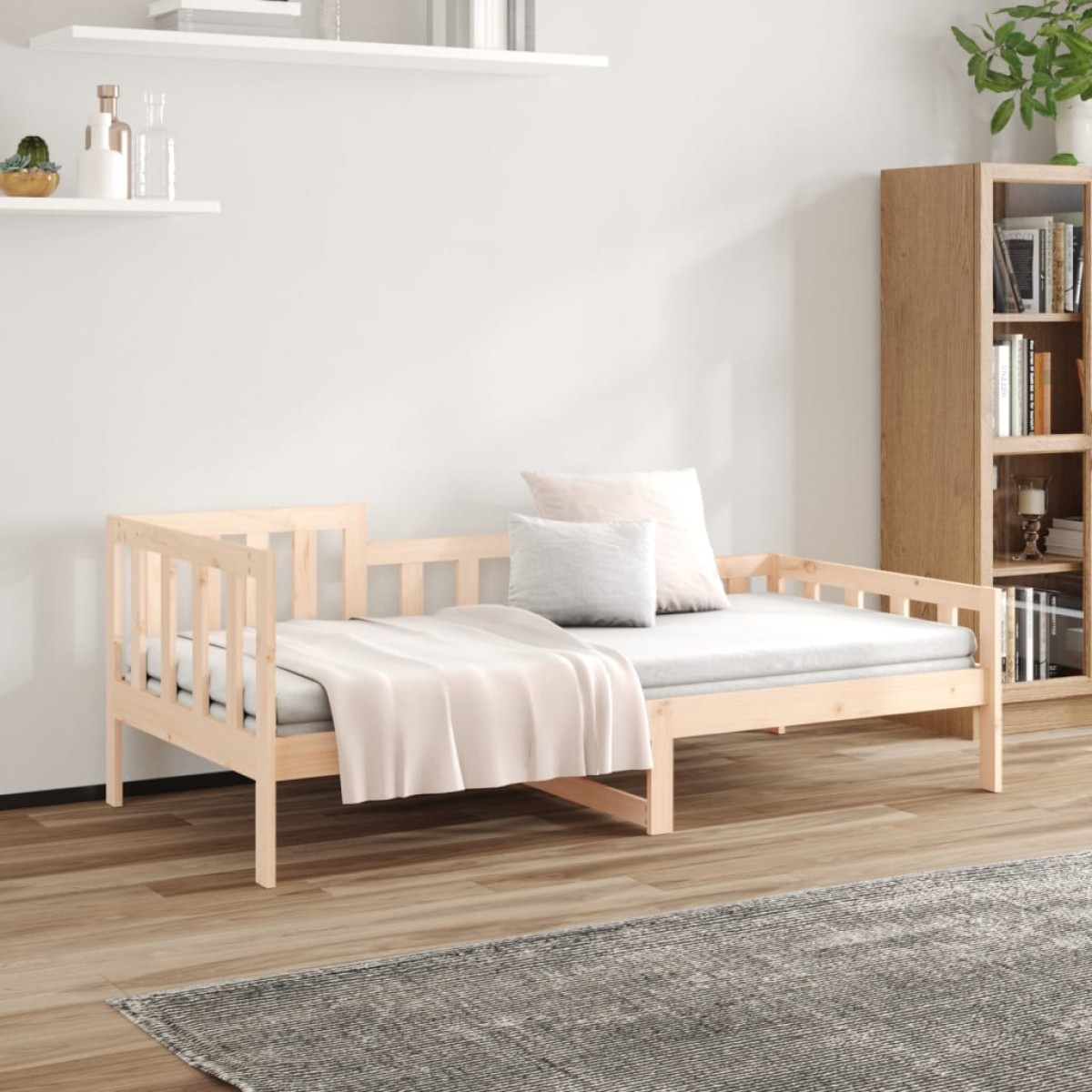 vidaXL Καναπές Κρεβάτι 80 x 200 εκ. από Μασίφ Ξύλο Πεύκου