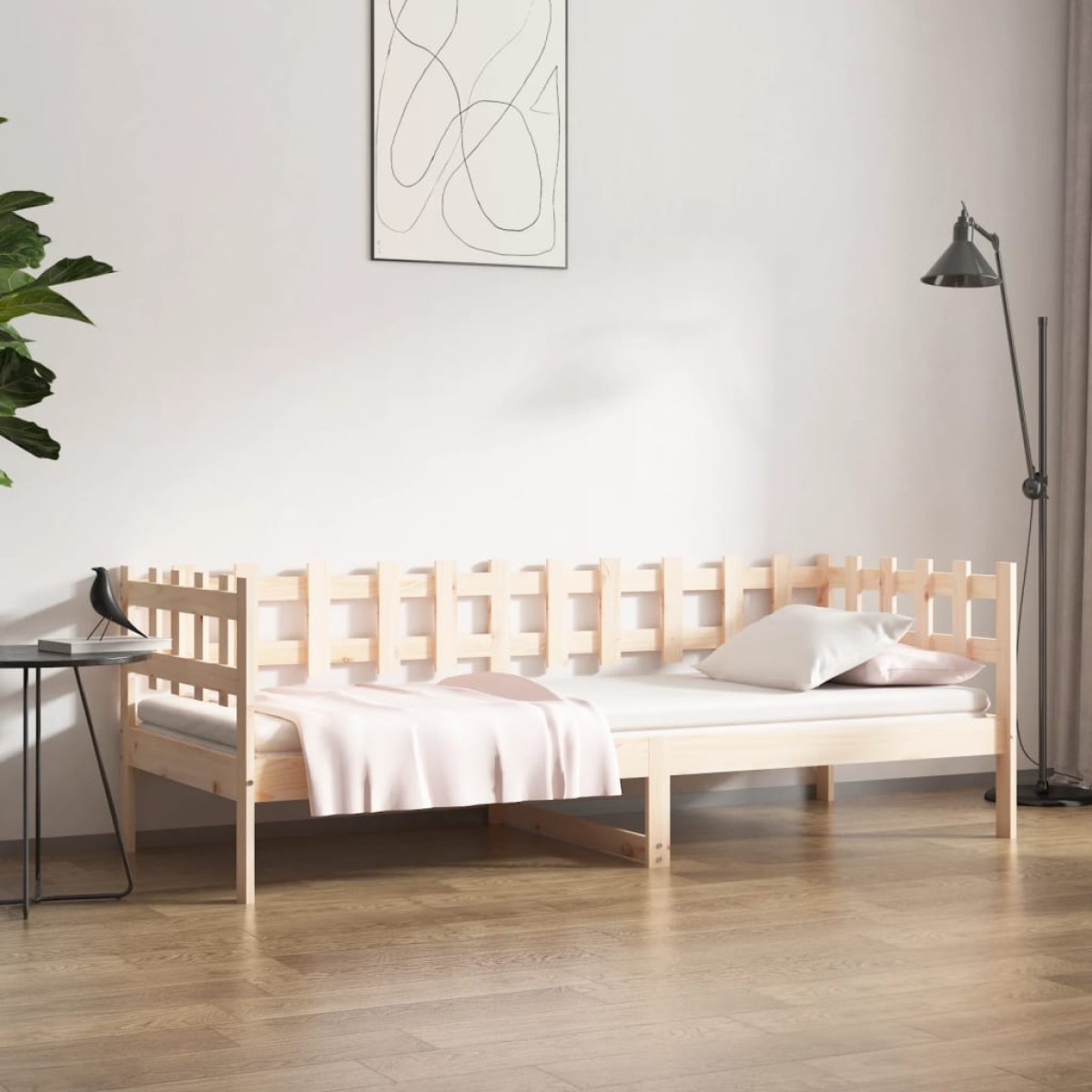 vidaXL Καναπές Κρεβάτι 90 x 190 εκ. από Μασίφ Ξύλο Πεύκου