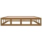 vidaXL Σκελετός κρεβατιού Honey Brown 150x200 cm King Size Μασίφ Ξύλο