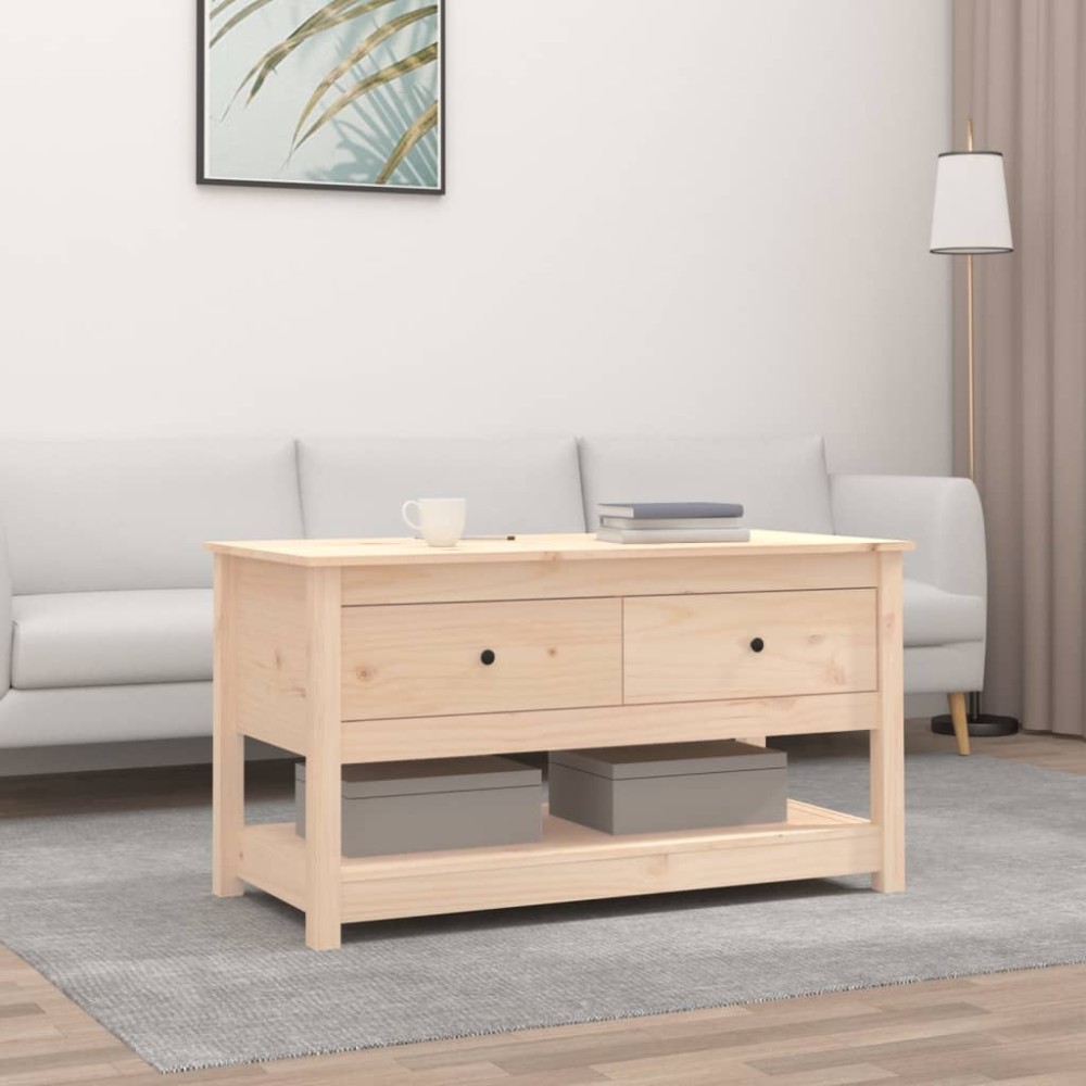 vidaXL Τραπεζάκι Σαλονιού 102 x 49 x 55 εκ. από Μασίφ Ξύλο Πεύκου