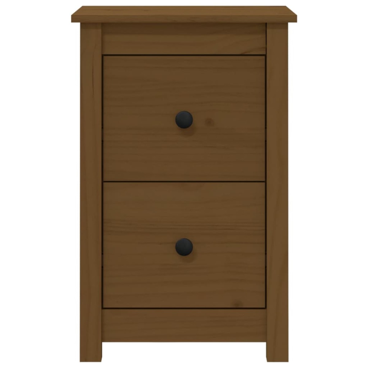 vidaXL Κομοδίνο Καφέ Μελί 40 x 35 x 61,5 εκ. από Μασίφ Ξύλο Πεύκου