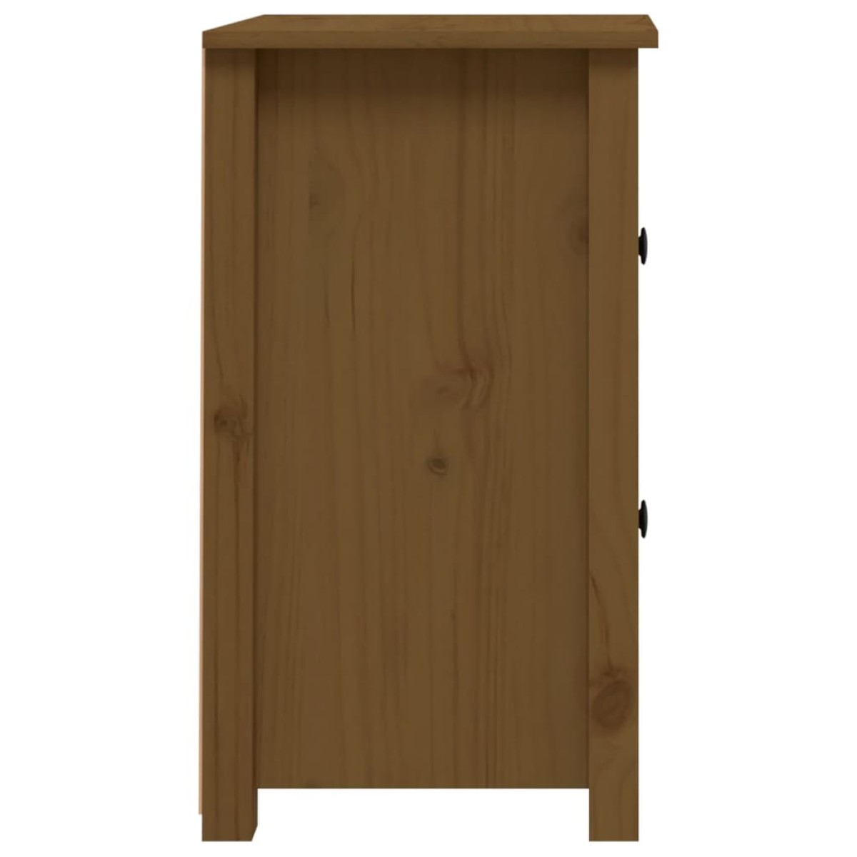 vidaXL Κομοδίνο Καφέ Μελί 40 x 35 x 61,5 εκ. από Μασίφ Ξύλο Πεύκου