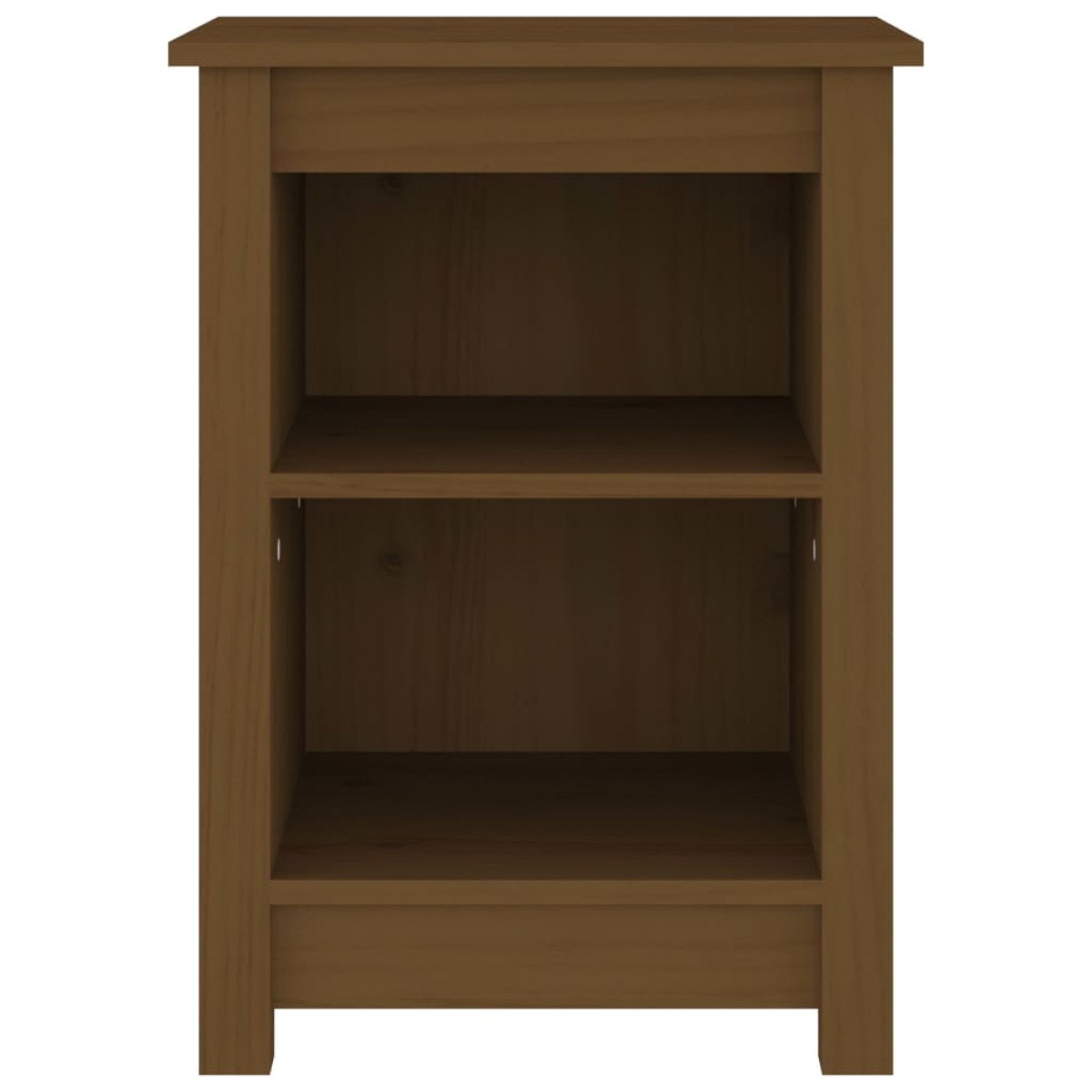 vidaXL Κομοδίνο Καφέ Μελί 40x35x55εκ. από Μασίφ Ξύλο Πεύκου