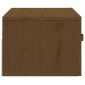 vidaXL Κομοδίνo Επιτοίχιo Καφέ Μελί 40 x 29,5 x 22 εκ.