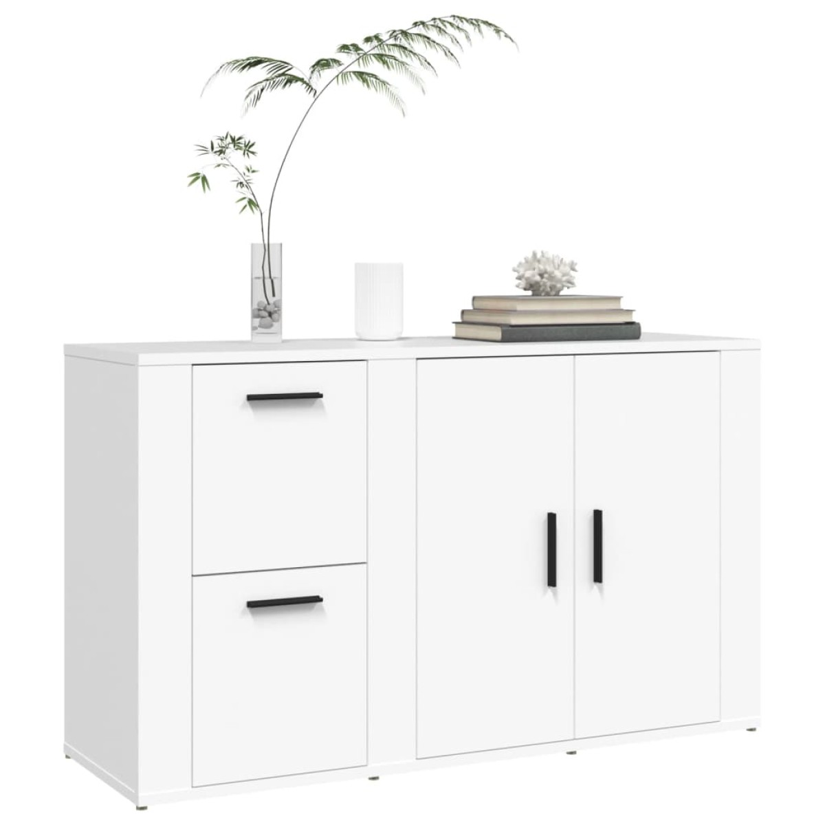 vidaXL Ντουλάπι Λευκό 100 x 33 x 59,5 εκ. από Επεξεργασμένο Ξύλο