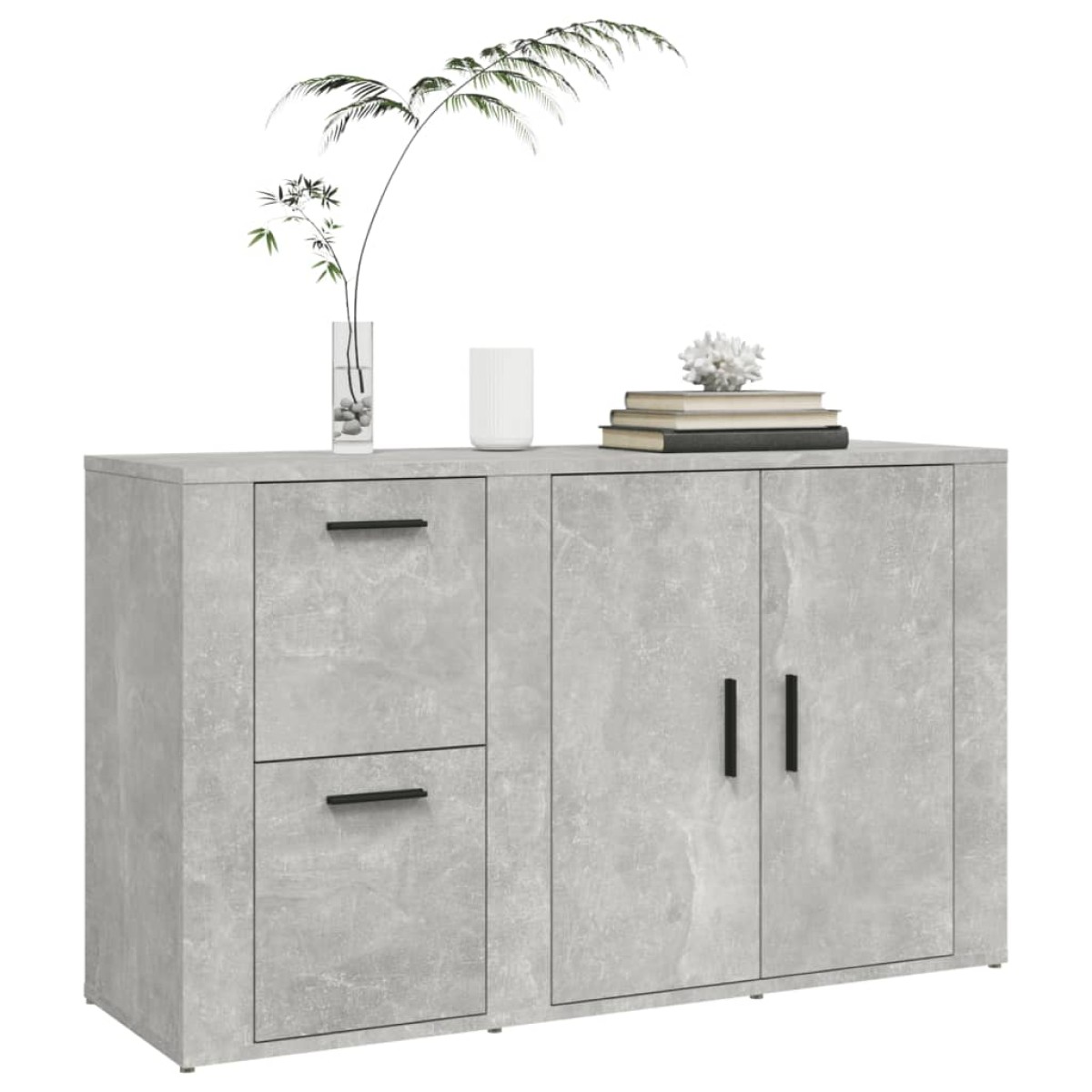 vidaXL Ντουλάπι Γκρι Σκυροδέματος 100x33x59,5 εκ. Επεξεργασμένο Ξύλο