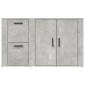 vidaXL Ντουλάπι Γκρι Σκυροδέματος 100x33x59,5 εκ. Επεξεργασμένο Ξύλο