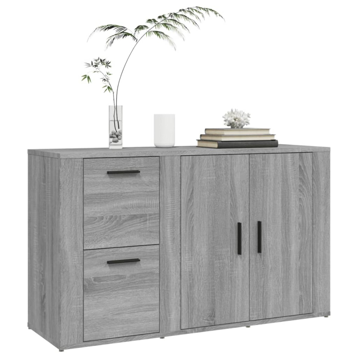 vidaXL Ντουλάπι Γκρι Sonoma 100x33x59,5 εκ. από Επεξεργασμένο Ξύλο