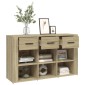 vidaXL Ντουλάπι Sonoma Δρυς 100x30x59,5 εκ. από Επεξεργασμένο Ξύλο