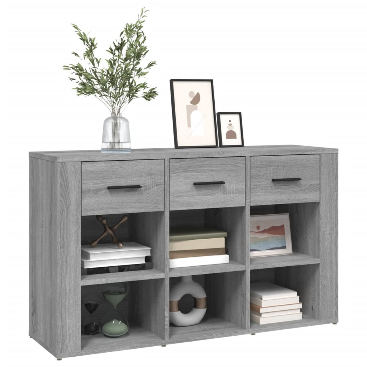 vidaXL Ντουλάπι Γκρι Sonoma 100x30x59,5 εκ. από Επεξεργασμένο Ξύλο