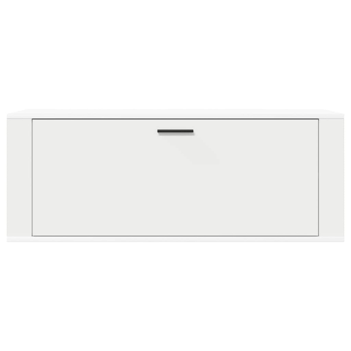 vidaXL Παπουτσοθήκη Επιτοίχια Λευκή 100x35x38 εκ. Επεξεργασμένο Ξύλο