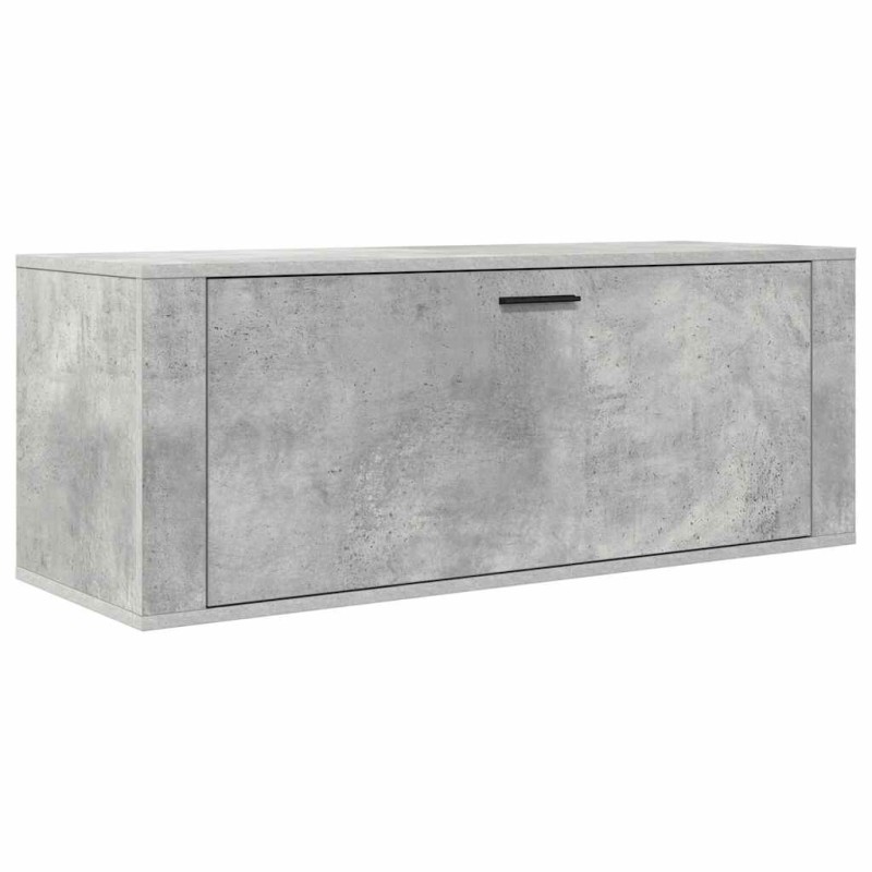 vidaXL Παπουτσοθήκη Γκρι Σκυροδέματος 100x35x38 εκ. Επεξεργασμένο Ξύλο