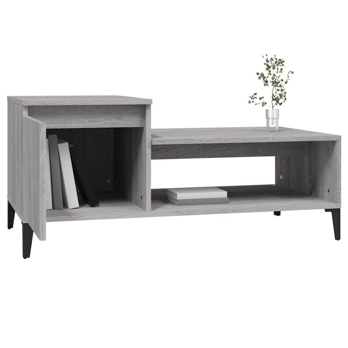 vidaXL Τραπεζάκι Σαλονιού Γκρι Sonoma 100x50x45 εκ. Επεξεργασμένο Ξύλο