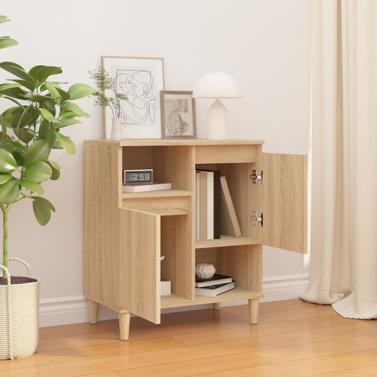 vidaXL Συρταριέρα Sonoma Δρυς 60x35x70 εκ. Επεξεργασμένο Ξύλο
