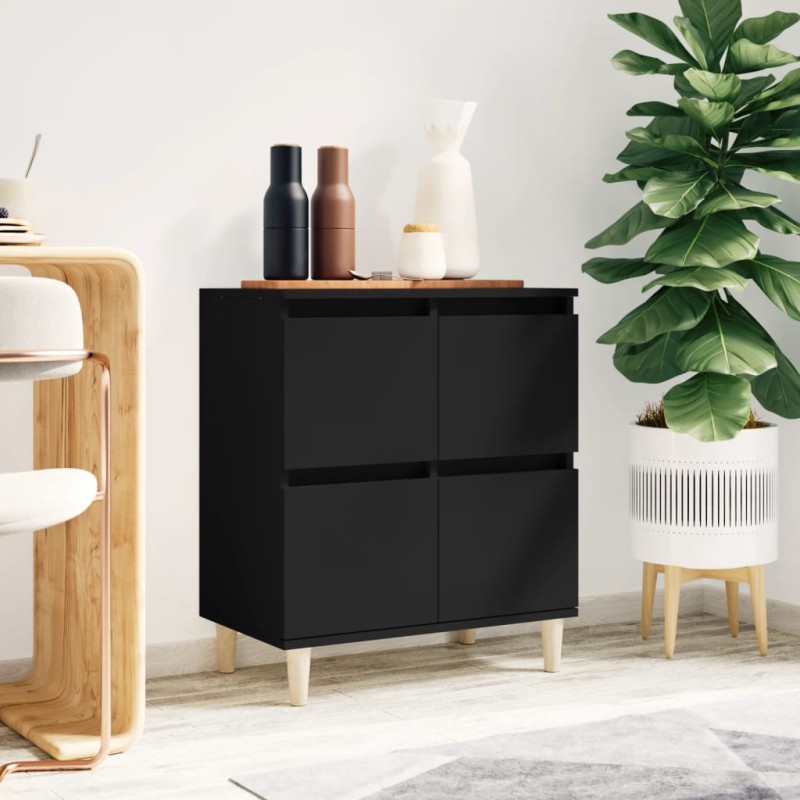 vidaXL Ντουλάπι Μαύρο 60x35x70 εκ. από Επεξεργασμένο Ξύλο