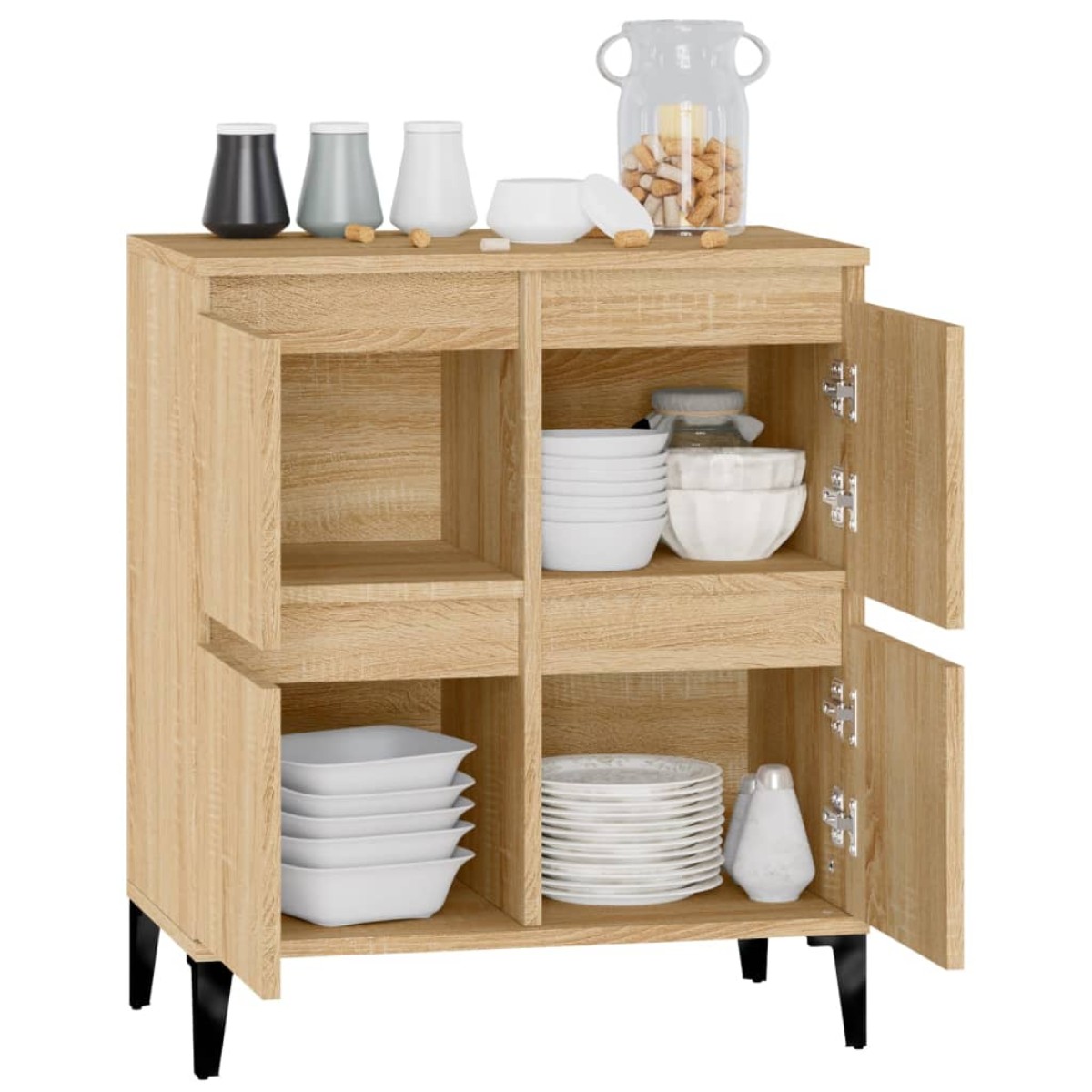 vidaXL Συρταριέρα Sonoma Δρυς 60x35x70 εκ. Επεξεργασμένο Ξύλο