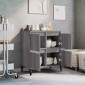 vidaXL Ντουλάπι Γκρι Sonoma 60x35x70 εκ. από Επεξεργασμένο Ξύλο