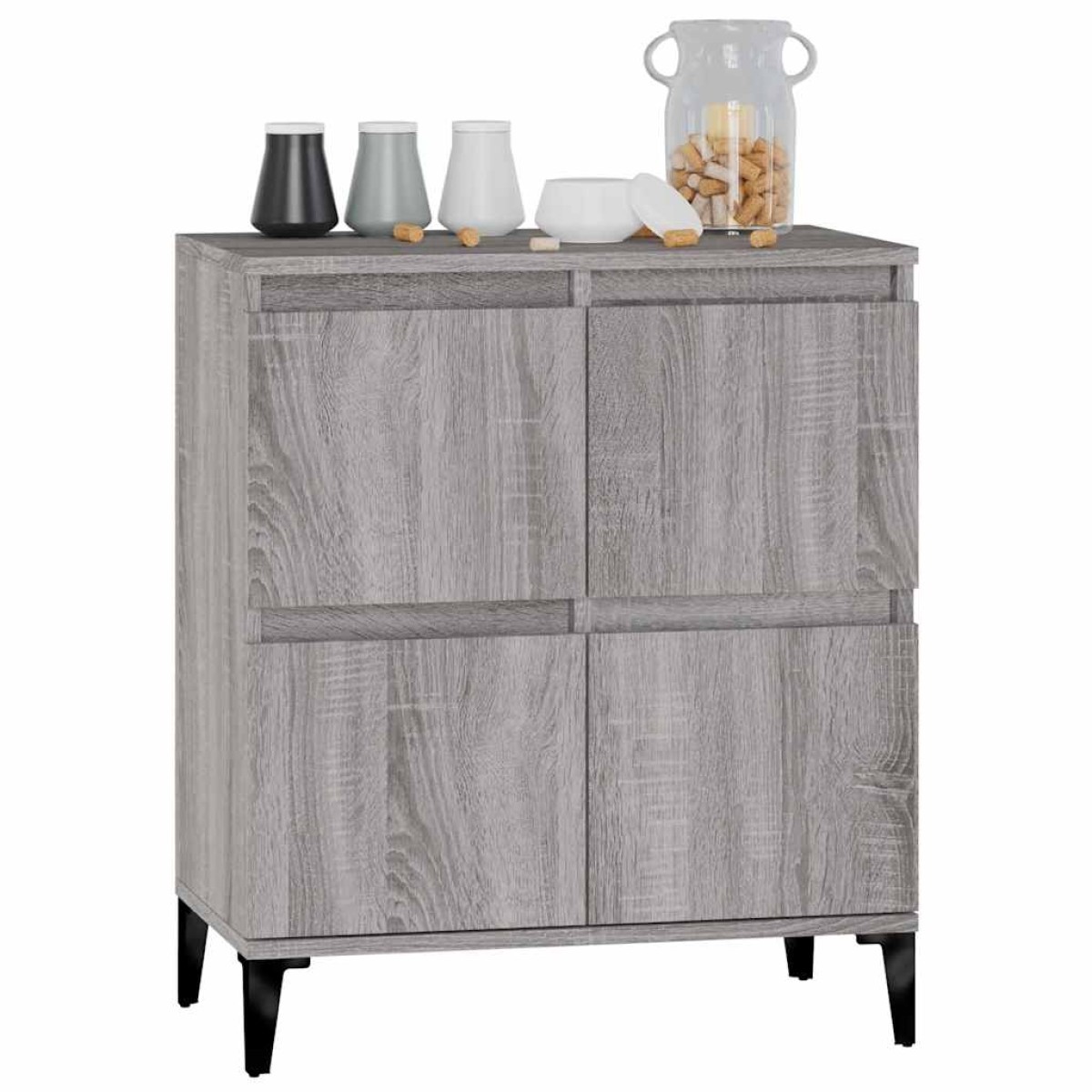 vidaXL Ντουλάπι Γκρι Sonoma 60x35x70 εκ. από Επεξεργασμένο Ξύλο